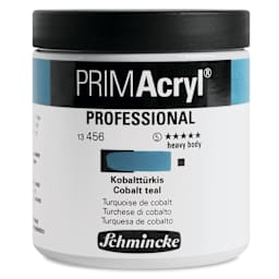 Schmincke Primacryl Professional Acrylic Paint - Cobalt Teal, 237 ml Jar