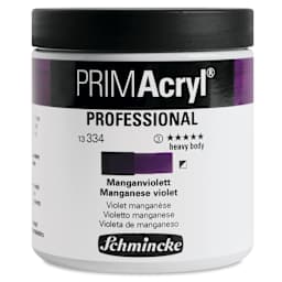 Schmincke Primacryl Professional Acrylic Paint - Manganese Violet, 237 ml Jar