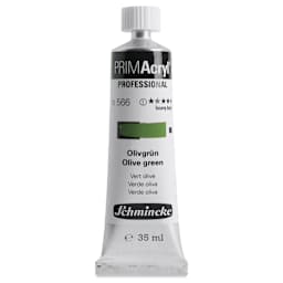 Schmincke Primacryl Professional Acrylic Paint - Olive Green, 35 ml Tube