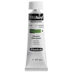 Schmincke Primacryl Professional Acrylic Paint - Olive Green, 60 ml Tube
