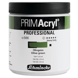 Schmincke Primacryl Professional Acrylic Paint - Olive Green, 237 ml Jar
