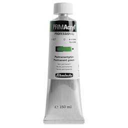 Schmincke Primacryl Professional Acrylic Paint - Permanent Green, 150 ml Tube
