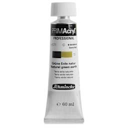 Schmincke Primacryl Professional Acrylic Paint - Natural Green Earth, 60 ml Tube