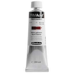 Schmincke Primacryl Professional Acrylic Paint - Burnt Sienna, 150 ml Tube