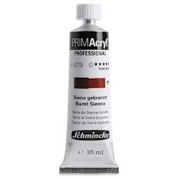 Schmincke Primacryl Professional Acrylic Paint - Burnt Sienna, 35 ml Tube
