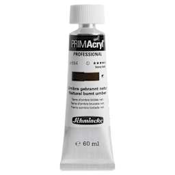 Schmincke Primacryl Professional Acrylic Paint - Natural Burnt Umber, 60 ml Tube