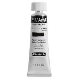 Schmincke Primacryl Professional Acrylic Paint - Vandyke Brown, 60 ml Tube