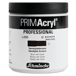 Schmincke Primacryl Professional Acrylic Paint - Vandyke Brown, 237 ml Jar