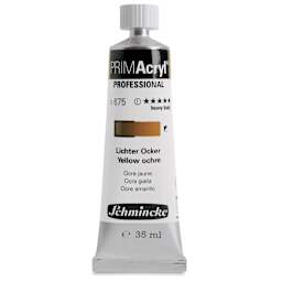 Schmincke Primacryl Professional Acrylic Paint - Yellow Ochre, 35 ml Tube