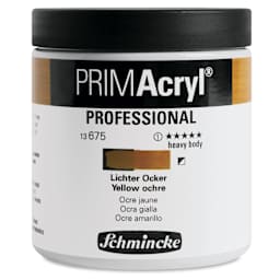 Schmincke Primacryl Professional Acrylic Paint - Yellow Ochre, 237 ml Jar
