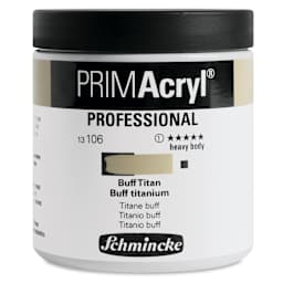 Schmincke Primacryl Professional Acrylic Paint - Buff Titanium, 237 ml Jar