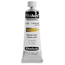 Schmincke Primacryl Professional Acrylic Paint - Classic Gold, 35 ml Tube
