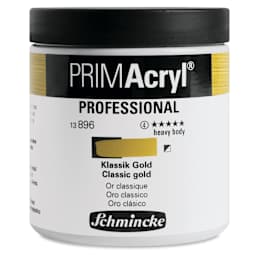 Schmincke Primacryl Professional Acrylic Paint - Classic Gold, 237 ml Jar