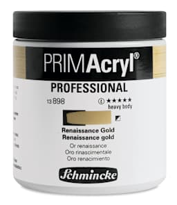 Schmincke Primacryl Professional Acrylic Paint - Renaissance Gold, 237 ml Jar