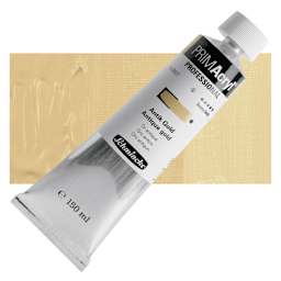 Schmincke Primacryl Professional Acrylic Paint - Antique Gold, 150 ml Tube and swatch