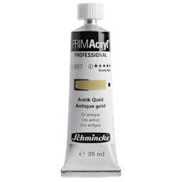 Schmincke Primacryl Professional Acrylic Paint - Antique Gold, 35 ml Tube