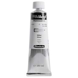 Schmincke Primacryl Professional Acrylic Paint - Silver, 150 ml Tube