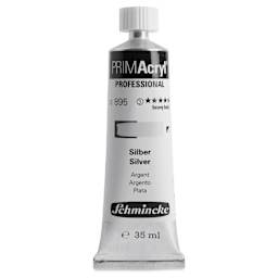 Schmincke Primacryl Professional Acrylic Paint - Silver, 35 ml Tube
