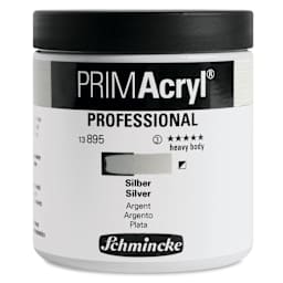Schmincke Primacryl Professional Acrylic Paint - Silver, 237 ml Jar