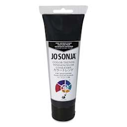 Chroma's Jo Sonja Color Trends Acrylic Paint - Charcoal, 120 ml tube - front