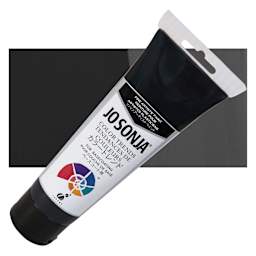 Chroma's Jo Sonja Color Trends Acrylic Paint - Charcoal - Tube and Swatch