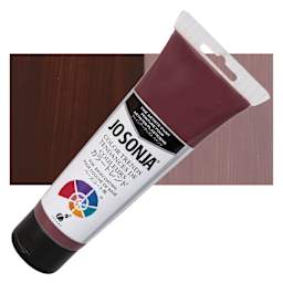Chroma's Jo Sonja Color Trends Acrylic Paint - Rosewood - Tube and Swatch