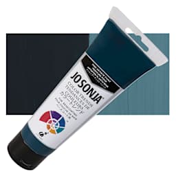 Chroma's Jo Sonja Color Trends Acrylic Paint - Galaxy Blue - Tube and Swatch