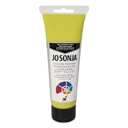 Chroma's Jo Sonja Color Trends Acrylic Paint - Tree Frog Green, 120 ml tube - front