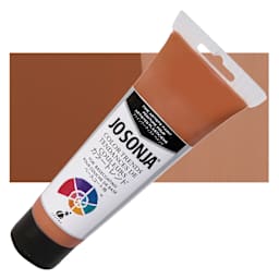 Chroma's Jo Sonja Color Trends Acrylic Paint - Chestnut - Tube and Swatch