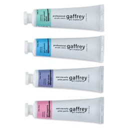 Colors included in the Gaffrey Art Material Standard Body Acrylic Paints - Set of 4, Pastel Colors, 59 ml Tube
