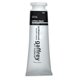 Gaffrey Art Material Standard Body Acrylic Paint - Carbon Black, 200 ml tube