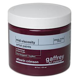 Gaffrey Art Material Standard Body Acrylic Paint - Alizarin Crimson, 473 ml jar