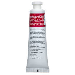 Gaffrey Art Material Standard Body Acrylic Paint - Quinacridone Red, 59 ml tube back