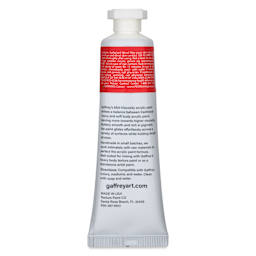 Gaffrey Art Material Standard Body Acrylic Paint - Pyrrole Red, 59 ml tube back