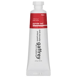 Gaffrey Art Material Standard Body Acrylic Paint - Pyrrole Red, 59 ml tube