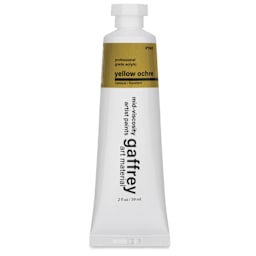Gaffrey Art Material Standard Body Acrylic Paint - Yellow Ochre, 59 ml tube