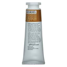 Gaffrey Art Material Standard Body Acrylic Paint - Yellow Iron Oxide, 200 ml tube back