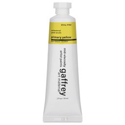 Gaffrey Art Material Standard Body Acrylic Paint - Primary Yellow, 59 ml tube