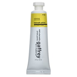 Gaffrey Art Material Standard Body Acrylic Paint - Bismuth Yellow, 59 ml tube