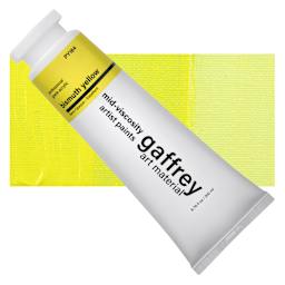 Gaffrey Art Material Standard Body Acrylic Paint - Bismuth Yellow, 200 ml tube and swatch