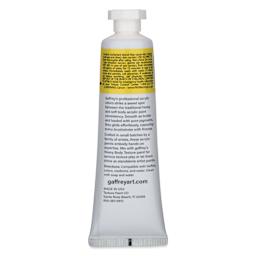 Gaffrey Art Material Standard Body Acrylic Paint - Hansa Yellow, 59 ml tube back