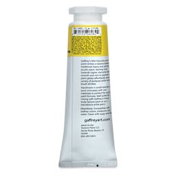 Gaffrey Art Material Standard Body Acrylic Paint - Hansa Yellow, 200 ml tube back