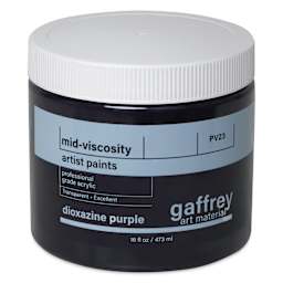 Gaffrey Art Material Standard Body Acrylic Paint - Dioxazine Purple, 473 ml jar
