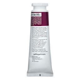 Gaffrey Art Material Standard Body Acrylic Paint - Quinacridone Violet, 200 ml tube back