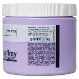 Gaffrey Art Material Standard Body Acrylic Paint - Light Violet, 473 ml jar side