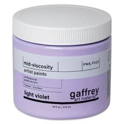 Gaffrey Art Material Standard Body Acrylic Paint - Light Violet, 473 ml jar