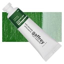 Gaffrey Art Material Standard Body Acrylic Paint - Chromium Green Oxide, 59 ml tube and swatch