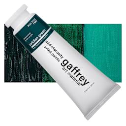 Gaffrey Art Material Standard Body Acrylic Paint - Viridian Green, 200 ml tube and swatch
