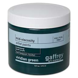 Gaffrey Art Material Standard Body Acrylic Paint - Viridian Green, 473 ml jar