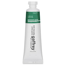 Gaffrey Art Material Standard Body Acrylic Paint - Permanent Green, 59 ml tube